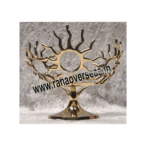Soportes de exhibición en forma de Sol de latón para conchas de mar, huevos de avestruz, esferas - Product Image 2