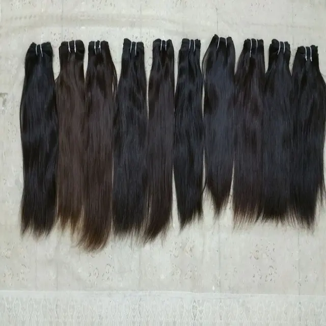 100% raw Indian Straight hair   cuticle aligned hair