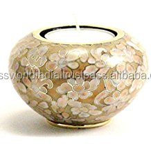 Brass ODYSSEY Tealight Candle Cremation <b>Urn</b> By Brassworld India Funeral Supplies - Product Image 5