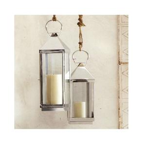 Lanterne en verre et métal argenté fabriqué à partir d'aluminium et de verre de haute qualité pour la décoration de la maison, de bureau et de mariage - Product Image 4