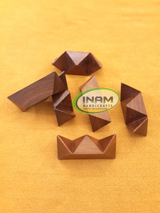 Sao Câu Đố handmade & hữu cơ <span class=keywords><strong>3D</strong></span> não trêu ghẹo câu đố bằng gỗ cho người lớn với hộp quà tặng (ảnh) - Product Image 2