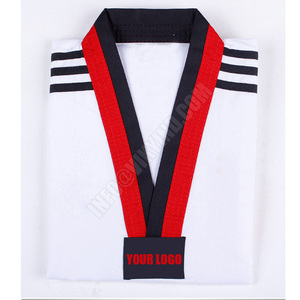 Uniforme de Taekwondo Dobok de Manga Larga, Ropa de Karate, Uniforme Profesional de Taekwondo para Entrenadores, Ropa Blanca de Algodón para Niños, MOQ Bajo - Product Image 2