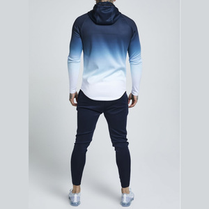 Invierno logotipo personalizado hombre de alta calidad chándales Fit los hombres en blanco Sudadera larga gimnasio Pantalones negro sudaderas con capucha trajes de sudor - Product Image 4