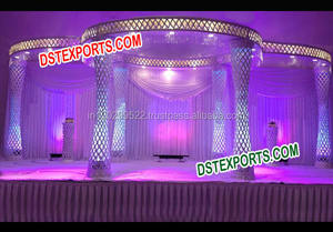 Hermosa boda Dev Pillar Mandap Set Último estilo Decoraciones DE BODA Mandap Set Fabricante Boda India Nuevo diseño EAU Guyana - Product Image 5