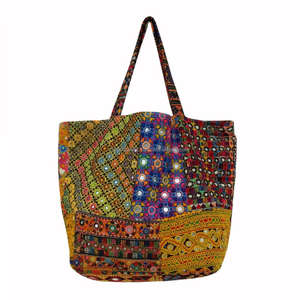 Tribal Banjara Bag, bolso de mano bordado a mano, bolso de mano Patchwork gitano - Product Image 4