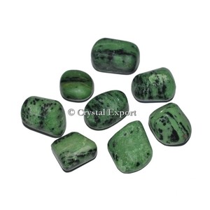Top exportateur poli Haute Qualité Vert Zoisite Pierres Roulées - Product Image 1