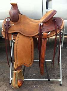 Selle horse en cuir pour cheval, version anglaise - Product Image 2