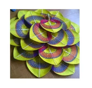 colourful bamboo fan/palm leaf fan with color (Sandy 84587176063 whatsapp)