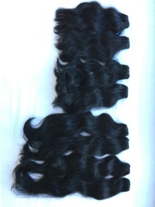 Paquete del proveedor 100% Virgen Remy Humano Natural Vietnam Sedoso Extensiones de ondas rectas Máquina de alta calidad Tejido de trama Doble - Product Image 3