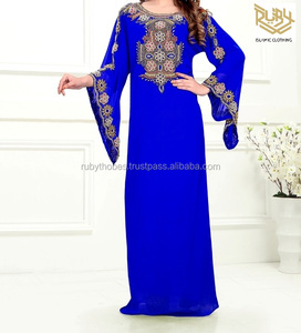 HAYA ABAYA RTK005 Dubai Kaftan Abaya Burqa Mujeres Adultos Estilo étnico modesto Manga larga Poliéster Impreso digital Talla única - Product Image 3