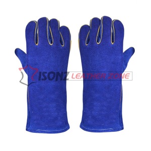 Guantes de Soldadura ISONZ Leather Zone de Cuero Vacuno y Gamuza, Resistentes a Cortes y Antideslizantes, con Protección Reforzada en Dedos y Palma - Product Image 5