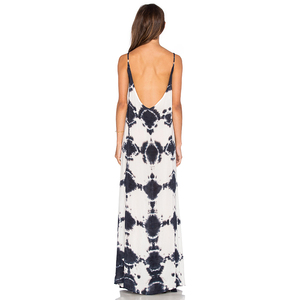 Extracteur de vêtements pour femmes, robe Maxi, teinture en rayonne, vêtements de plage, - Product Image 3