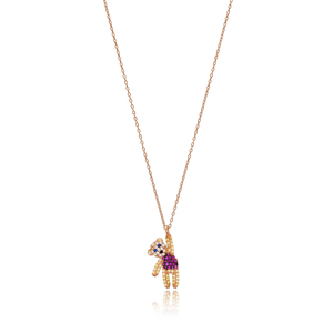 Teddy Bear Design <b>Necklace</b> Wholesale Handmade 925 Silver Sterling Jewelry - Product Image 1