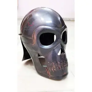 Collectible Greek Roman Burbuta Helmet Barbuta Halloween Skull Armor Corinthian Designer Helmet