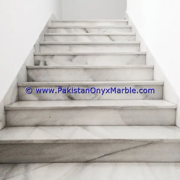 Mermer merdiven adımları yükselticiler sİyah beyaz CARRARA mermer MODERN tasarım ev ofis dekor doğal mermer merdiven