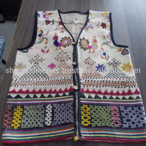 Tissu Vintage Coloré Boho Dames Gilet - Product Image 3