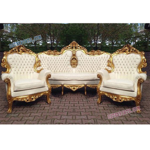 Conjunto de sofás de boda de la India real, conjunto de muebles de boda de último diseño, fabricante y distribuidor - Product Image 1