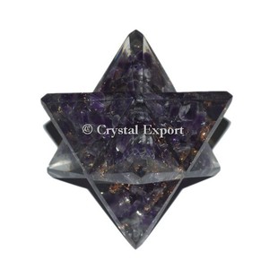 Pierre de lune brune Merkaba étoile sculptée Feng Shui pierre précieuse gravure d'agate faite à la main disponible pour les achats en ligne - Product Image 5