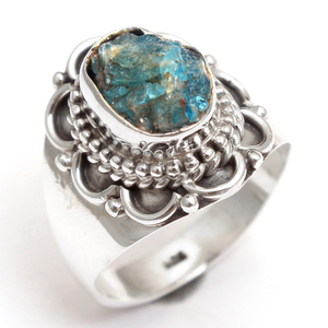 Collection spéciale Pierre de soleil Apatite Aigue-Marine Tourmaline Herkimer Bague en argent sterling 925 avec pierres précieuses faites à la main - Product Image 3