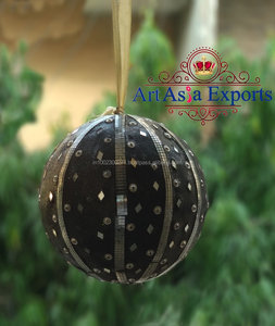 Boules de Noël noires transparentes décoratives bon marché - Product Image 1