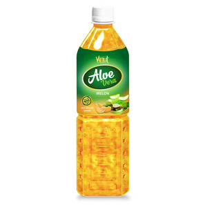 Fabricante 1L PET Botella Jugo de aloe vera original con sabor a melón OEM ODM Mayorista Etiqueta privada - Product Image 1