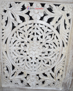 Armoire en bois de manguier sculpté, durable, faite à la main, design moderne et antique, pour usage intérieur, polyvalente, pour hôtel et cuisine à domicile - Product Image 6