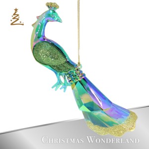 เครื่องประดับอะคริลิครูปนกยูงตกแต่งปีใหม่สำหรับเทศกาลคริสต์มาส - Product Image 2