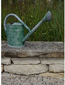 DECOR RUSTIC GALVANIZED WATER CAN IRON HOME & GARDEN GALVANIZED RUSTIC WATER CAN GARDEN DECOR METAL WATER CAN - Product Image 3