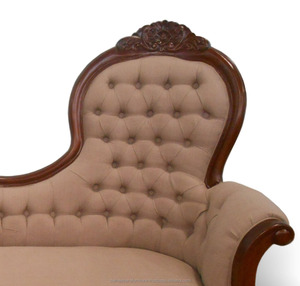 เฟอร์นิเจอร์อินโดนีเซีย-เฟอร์นิเจอร์ไม้มะฮอกกานีของเก้าอี้นวมยาวสำหรับห้องนั่งเล่น - Product Image 3