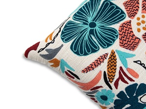 Fundas De Almohada bordadas para soporte trasero de sofá al por mayor indio de lujo para silla y regalos y decoración de calentamiento de casa - Product Image 5