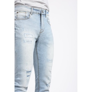 ผ้าฝ้าย 98% 2% สแปนเด็กซ์ OEM ออกแบบกางเกงยีนส์ผู้ชายมีสไตล์ระดับไฮเอนด์ - Product Image 2