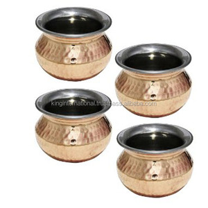 Ensemble de fond en cuivre avec couvercle, lot de 3 - Product Image 1