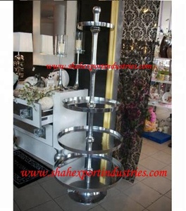 Cao bạc kim loại tầng thường vụ hiển thị không thấm nước đứng với 5 lớp cho nhà tiệc sinh nhật trang trí đám cưới hiển thị hàng hóa - Product Image 6