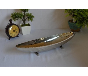 Plateau ovale en acier inoxydable pour bateau, design - Product Image 1