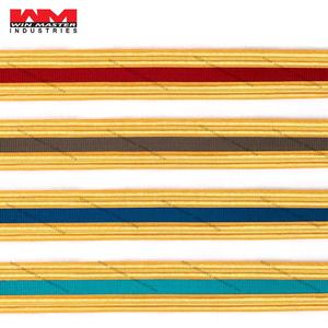 Tresse de ceinture de cérémonie marron avec fil de nylon et de lingot de polyester pour officiers de cérémonie - Product Image 1