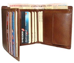Portefeuille Homme Vintage en Cuir Véritable 100% de Haute Qualité, Style Ouvert, Fin, Étanche, Longueur Courte, Personnalisable, Fournisseur Indien - Product Image 6
