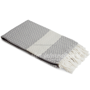 Toalla Hasir turca Peshtemal Fouta Hammam Green Classic Collection hecha en Turquía - Product Image 2