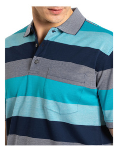 Verano nueva llegada de algodón de alta calidad Slim Fit manga corta para camisa transpirable antiarrugas Casual hilo teñido rayas hombres - Product Image 4