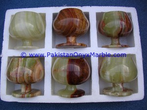 Juego de Copas de Vino de Ónix Pulido de Alta Calidad, Estilo Decorativo Elegante, Cristalería Artesanal de Mármol - Product Image 5