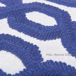 Designer Custom Embroidered Canvas <b>Pillow</b>, Geometric <b>Pillow</b> <b>Case</b> Cover Wholesale, Handmade Indian Cushion Covers Decorative - Product Image 6