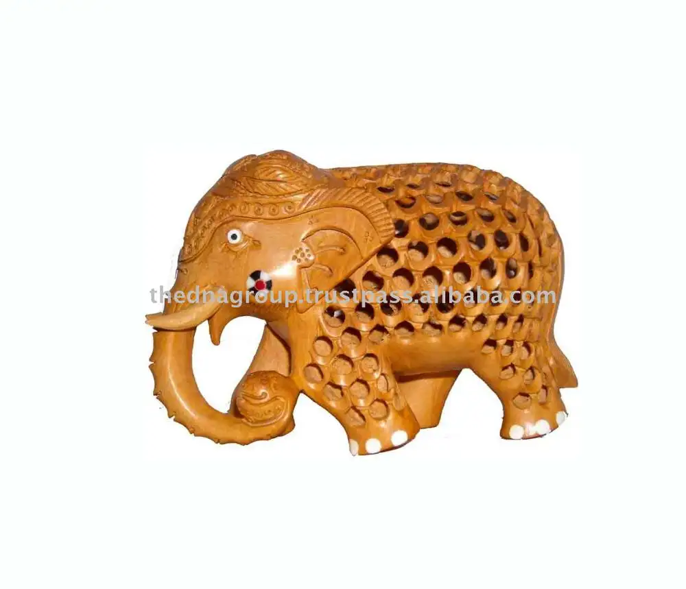 Carved Wooden Animals/Wood Carved Elephant/ Wood Sculpture Art-2