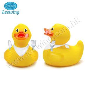 Pato de Goma Personalizado con Logotipo Impreso en Amarillo, Juguete de Comida de Plástico PVC Vinilo, Artículo Promocional de Regalo para Bebés en Oferta - Product Image 2