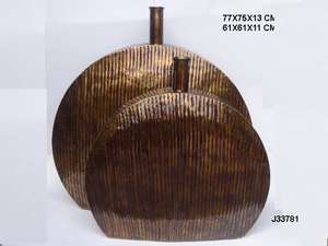 Vase à fleurs martelé en laiton fait à la main en deux tailles, fabriqué en aluminium en feuille, décoration d'intérieur - Product Image 6