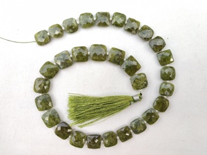 <b>Christmas</b> Offer Square Shape Natural Vessonite Gemstone Faceted Briolette Beads <b>Top</b> Quality Beautiful Making Jewelry - Product Image 3