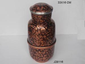 Cuivre de vente chaude avec pot d'urne peint à l'ombre noire en laiton moulé également disponible en pots d'urne en aluminium pour animaux de compagnie - Product Image 2