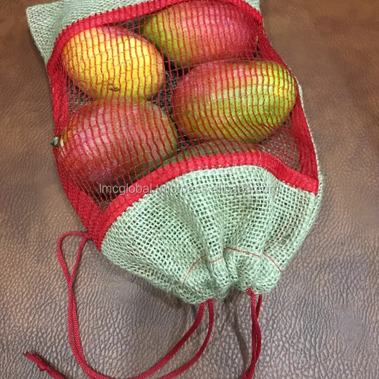 Jute Fruit Pouch Bags