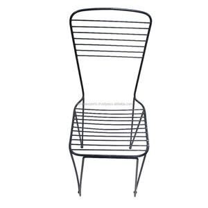เก้าอี้พักผ่อนแบบโมเดิร์นอุตสาหกรรมเก้าอี้ร้านอาหารลวดเหล็กสำหรับกลางแจ้งหรือใช้ในบ้านเฟอร์นิเจอร์ทันสมัยสำหรับห้องนั่งเล่น - Product Image 1