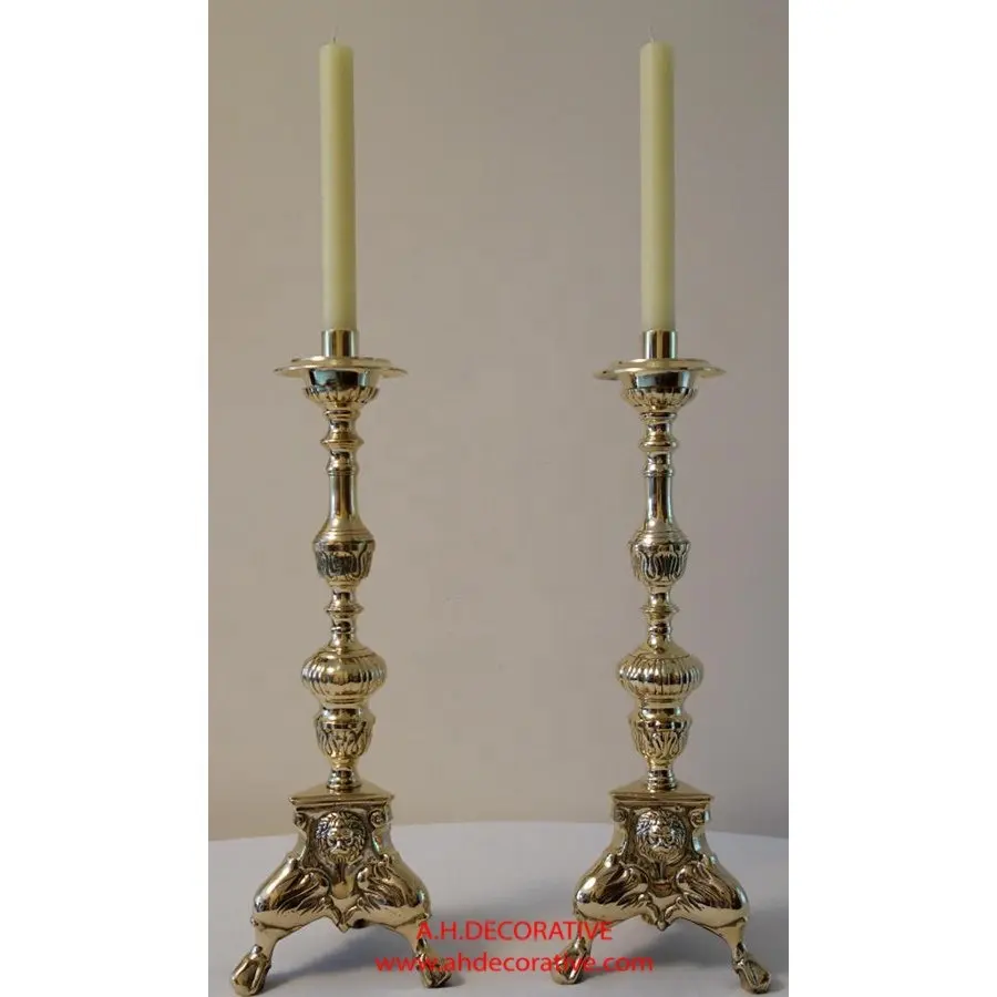 Tempat lilin dekoratif buatan tangan berkualitas tinggi perak selesai kualitas terbaik antik merancang Candelabra untuk dijual