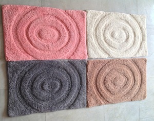 Tapis de bain solides de chenille de coton de modèle produit fait à la machine de fournisseur - Product Image 3