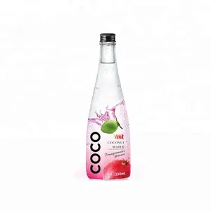 Água de coco garrafa de 330ml, água com sabor de romã, etiqueta privada personalizada